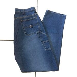 Cinch Blue Label Carpenter Jeans Mens 38x38 Stonewash Loose Fit Baggy Cowboy Cut